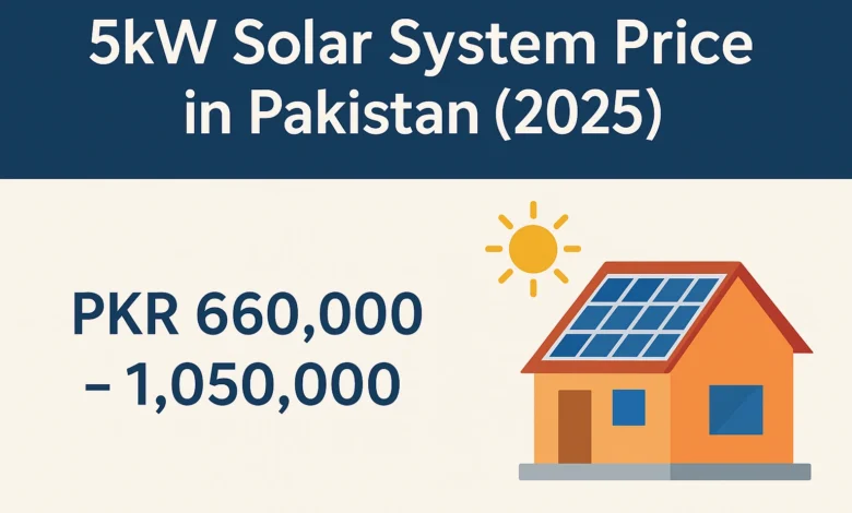 solar 5kW system price Pakistan 2025