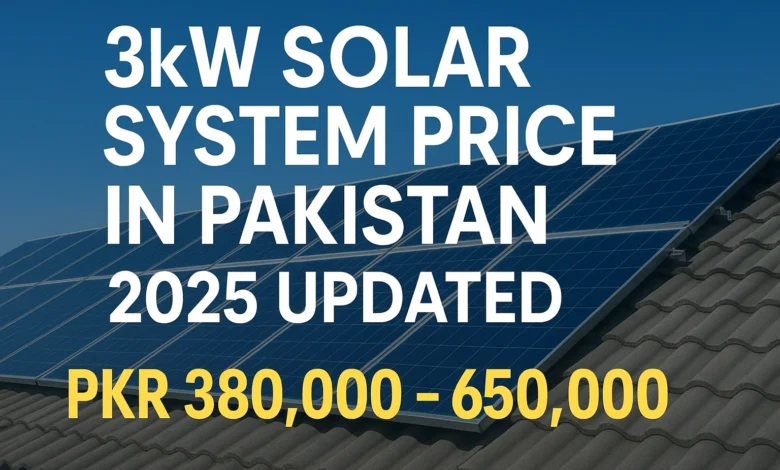 3kW solar system price in Pakistan